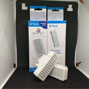8 - Pioneer Pet Replacement Filters 3 Pk Water & Serene Drinking Fountain # 3091